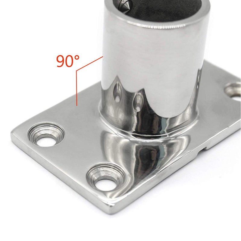 NRC&XRC Boat Hand Rail Fitting-90 Degree 1 inch Rectangular Base-Marine 316 Stainless Steel usd by Boats/Awning - Image 2